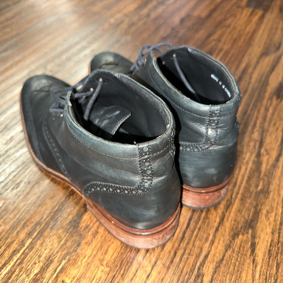 Cole Haan Liam Wingtip Leather Chukka Ankle Boots Mens Size 11 M Black C11052